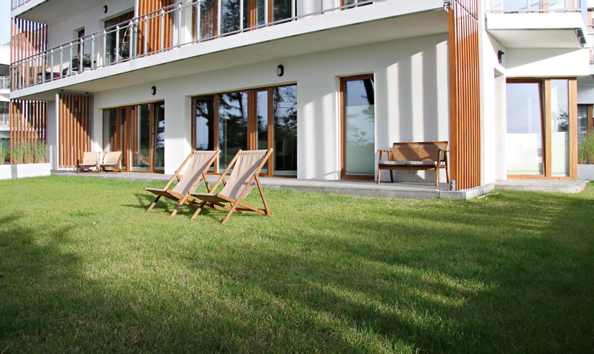 Let'S Sea - 2 Bedroom - Premium Baltic Apartment With Front Sea View Garden And Spa Access Гонски Экстерьер фото
